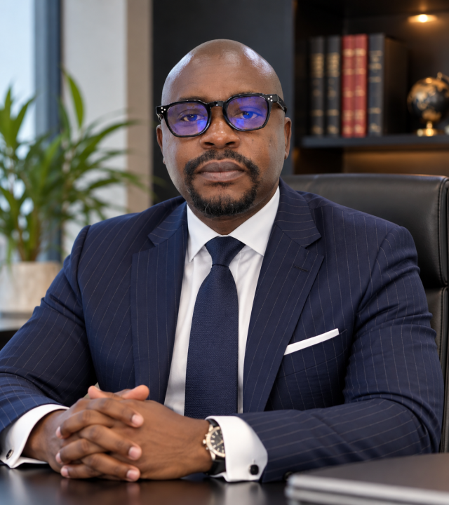 executive portrait in modern office
